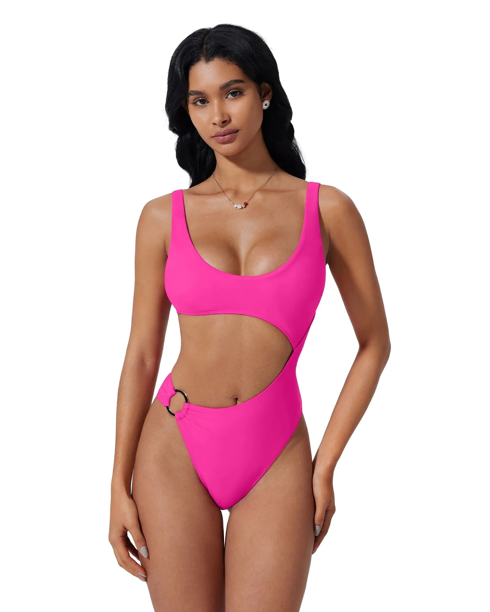Backless With O-Ring One Piece  Swimsuit