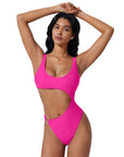 Backless With O-Ring One Piece  Swimsuit