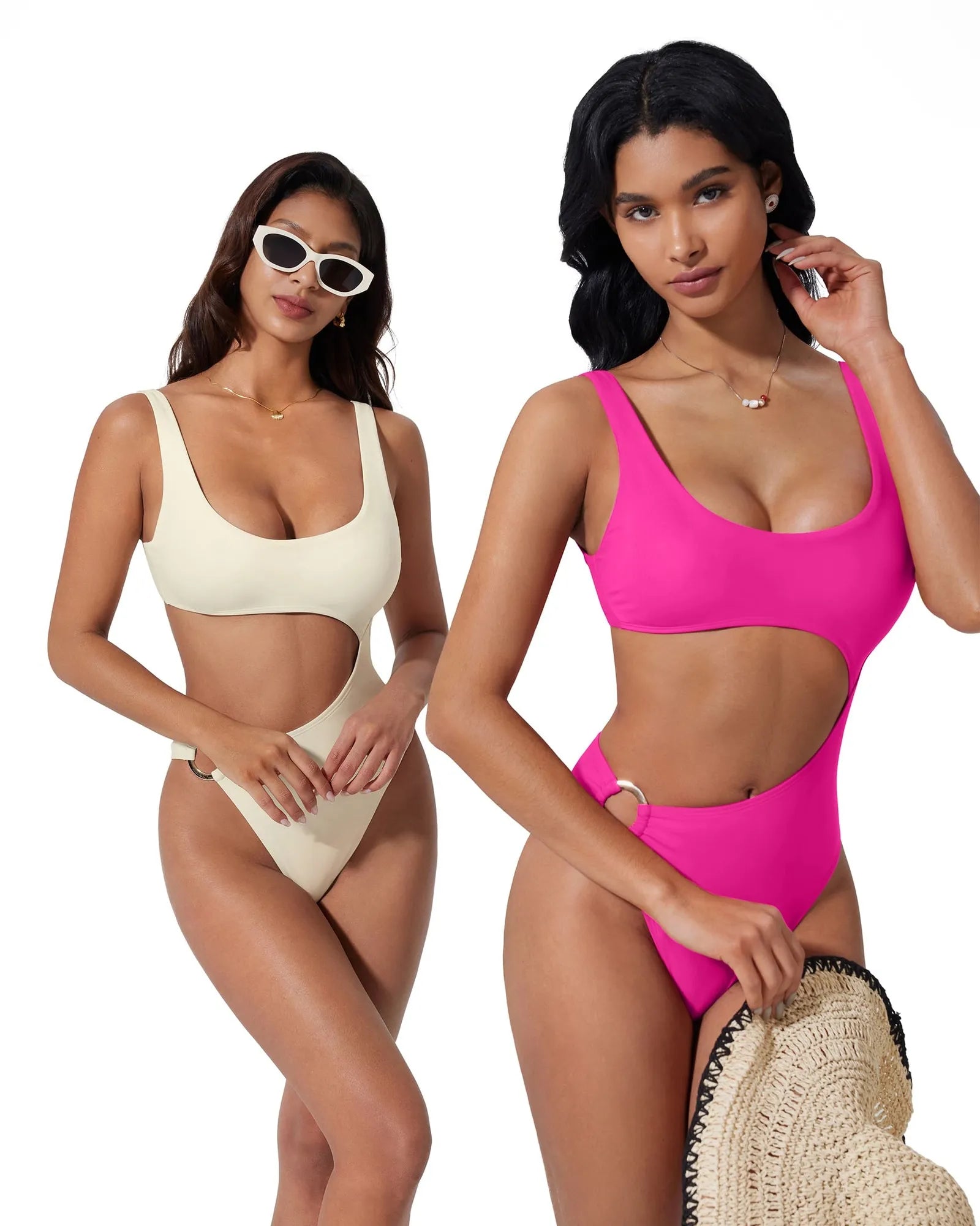 Backless With O-Ring One Piece  Swimsuit