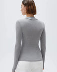 SUUKSESS Modal Cashmere Long Sleeve T Shirts for Women Ultralight Fall Fashion 2025 Trendy Asymmetric Neck Casual Tops-SUUKSESS-SUUKSESS