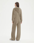 SUUKSESS Womens 2 Piece Outfits Zip Up Hoodie Sweatshirt Tracksuit Straight Wide Leg Sweatpant Lounge Matching Sets-SUUKSESS-SUUKSESS