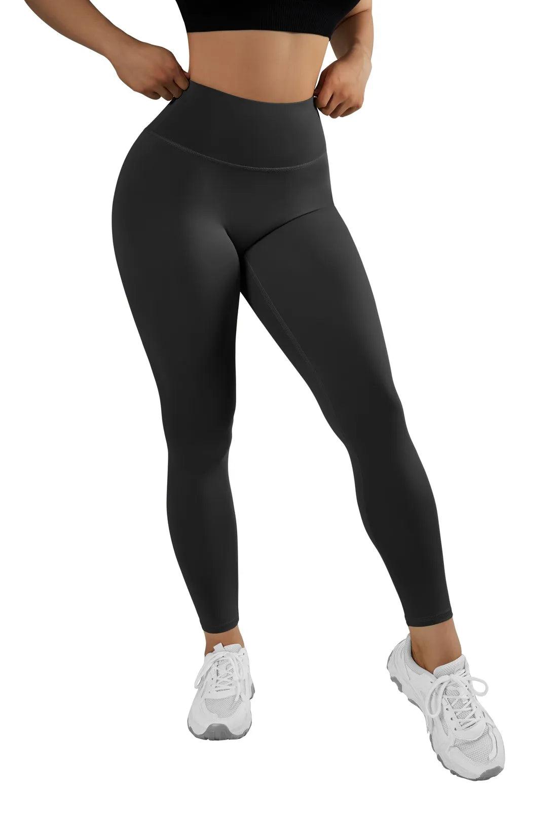  SUUKSESS Women Crossover Ribbed Workout Leggings Seamless High  Waisted Tummy Control Gym Yoga Pants (Black,S) : Clothing, Shoes & Jewelry