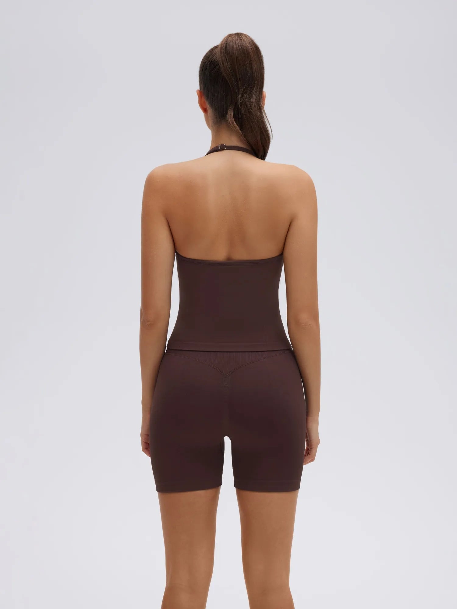 SUUKSESS Impact Longline Strappy Top Halter Workout Top for Women Padded Backless Sport Gym Tank with Adjustable Strap-SUUKSESS-SUUKSESS