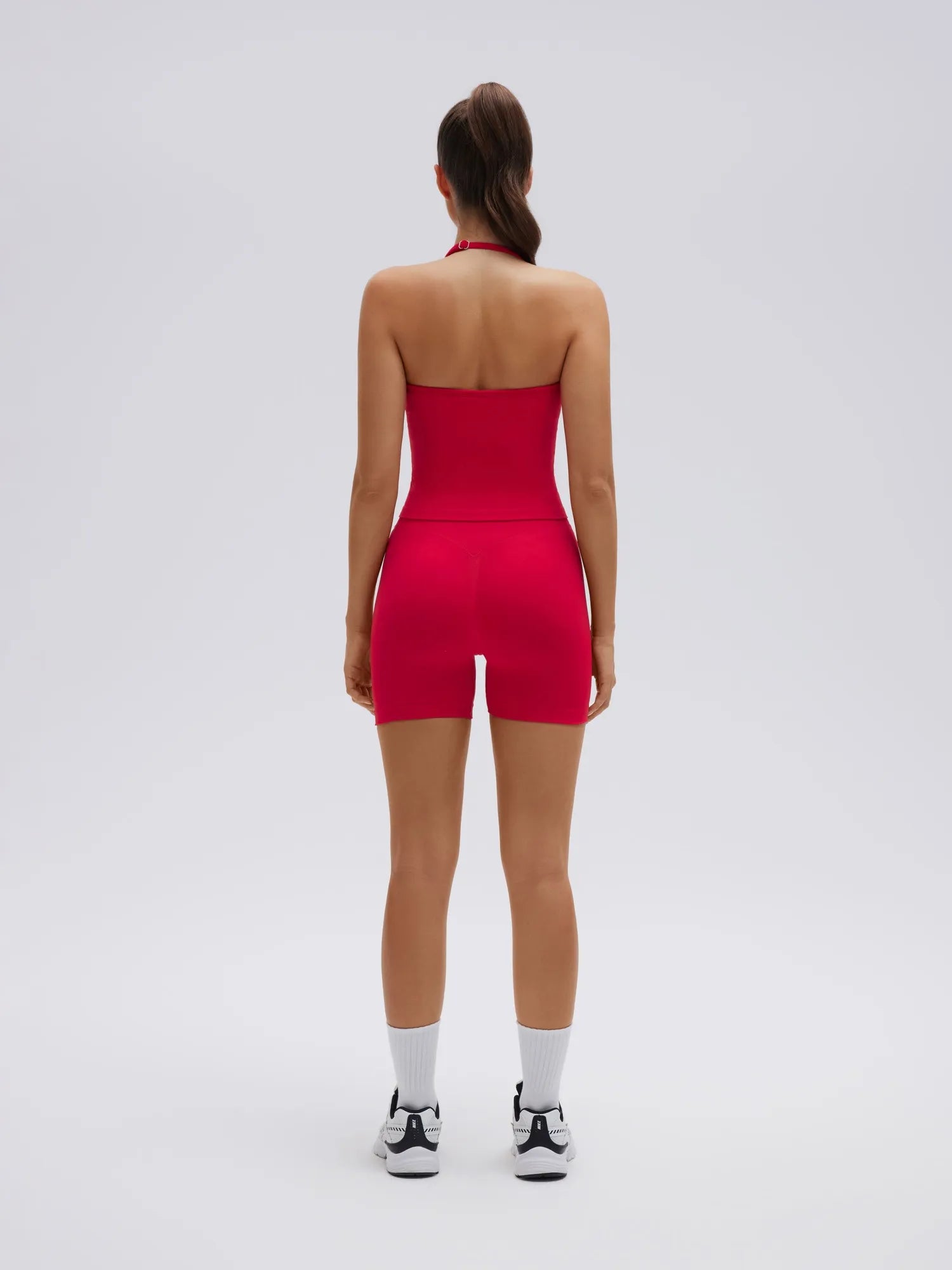 SUUKSESS Impact Longline Strappy Top Halter Workout Top for Women Padded Backless Sport Gym Tank with Adjustable Strap-SUUKSESS-SUUKSESS