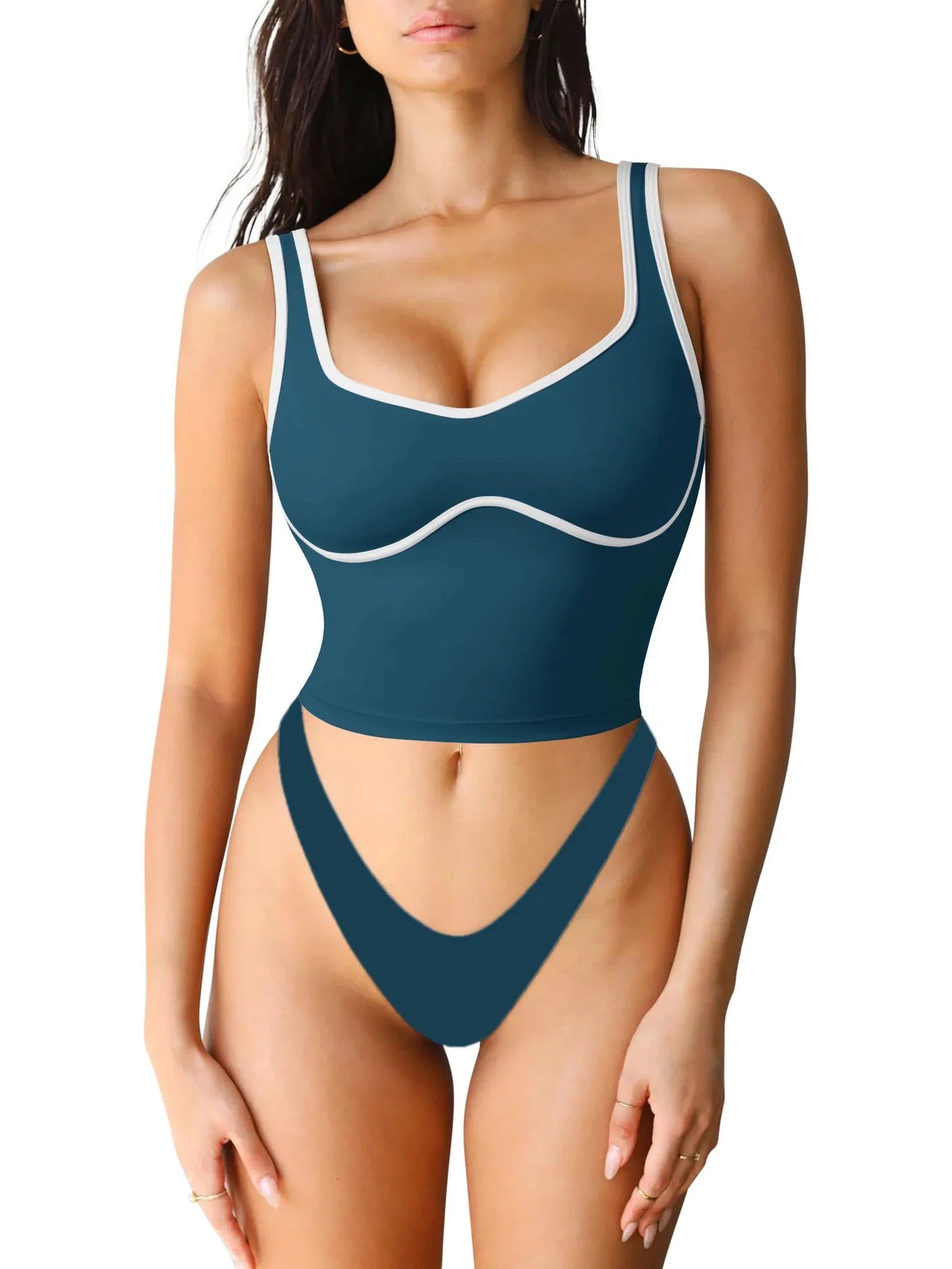 Sweetheart Neckline Sports Bra-Clothing-SUUKSESS-SUUKSESS