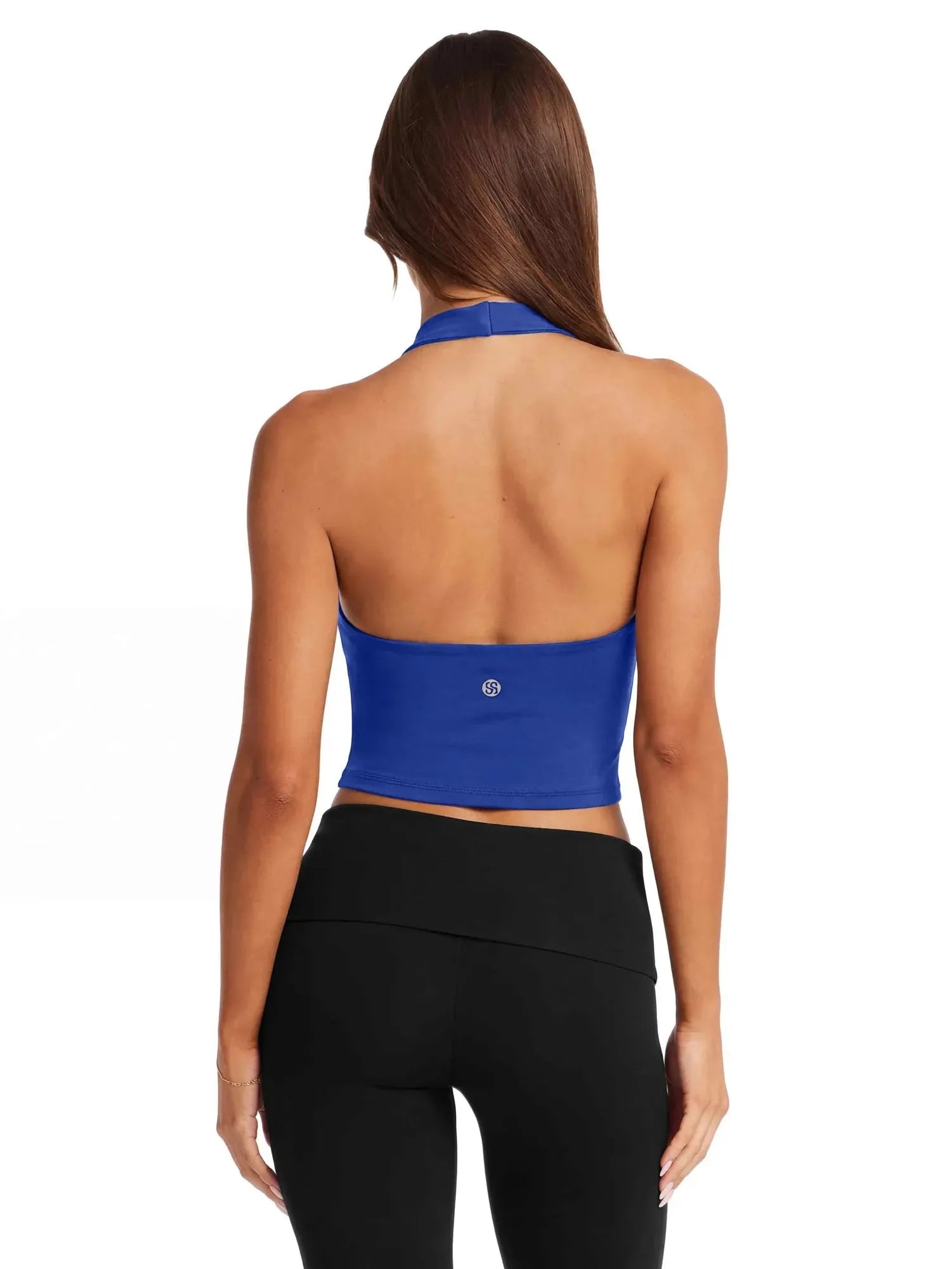 Padded Halter Backless Longline Workout Tank Tops-SUUKSESS-SUUKSESS