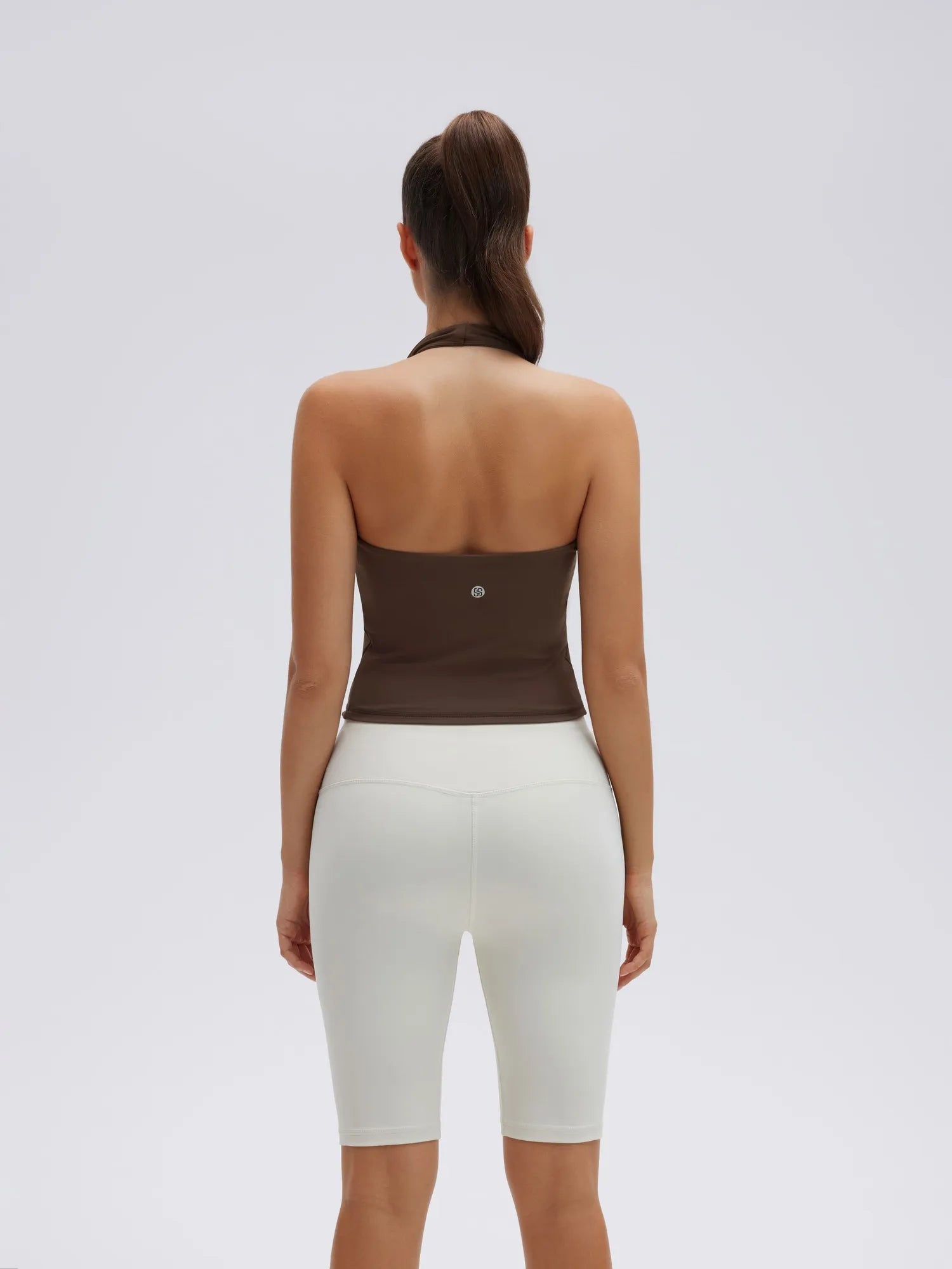 Padded Halter Backless Longline Workout Tank Tops-SUUKSESS-SUUKSESS