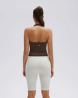 Padded Halter Backless Longline Workout Tank Tops-SUUKSESS-SUUKSESS