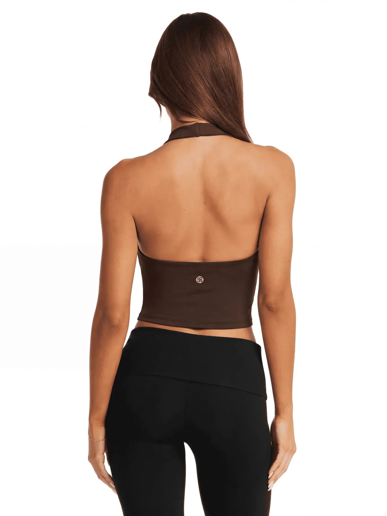 Padded Halter Backless Longline Workout Tank Tops-SUUKSESS-SUUKSESS