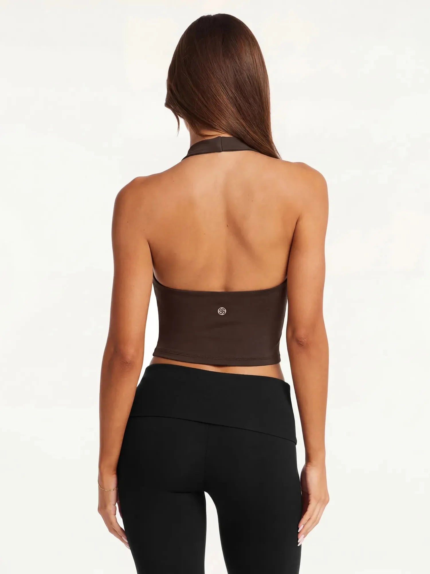 Padded Halter Backless Longline Workout Tank Tops-SUUKSESS-SUUKSESS