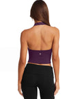 Padded Halter Backless Longline Workout Tank Tops-SUUKSESS-SUUKSESS