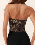 Padded Halter Backless Longline Workout Tank Tops