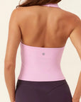 Padded Halter Backless Longline Workout Tank Tops-SUUKSESS-SUUKSESS