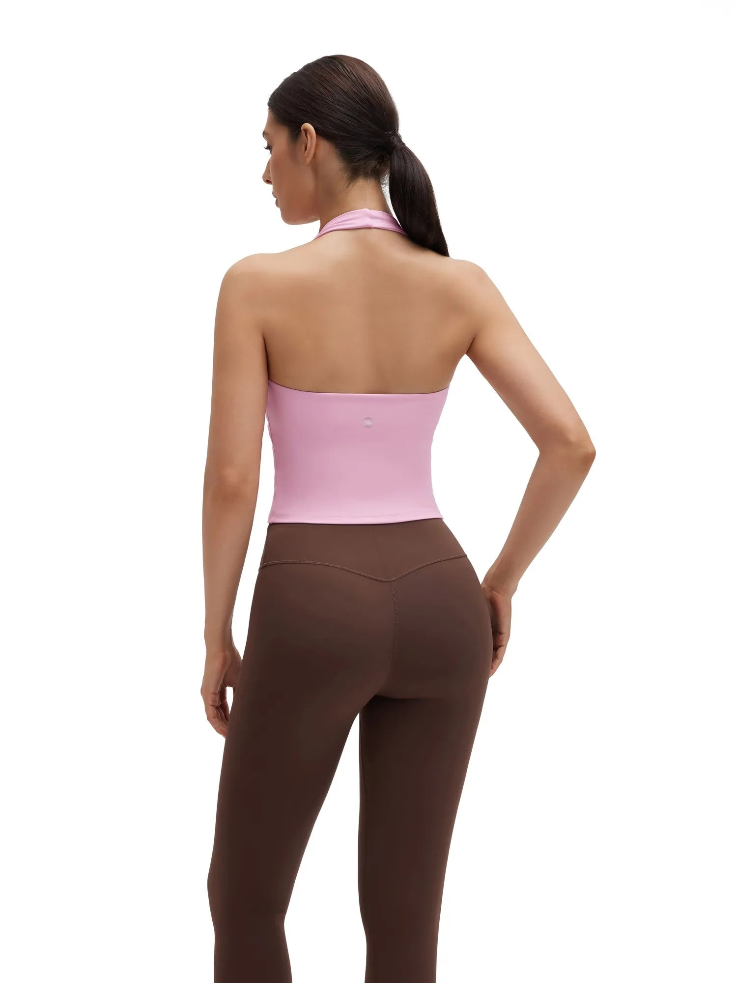 Padded Halter Backless Longline Workout Tank Tops-SUUKSESS-SUUKSESS