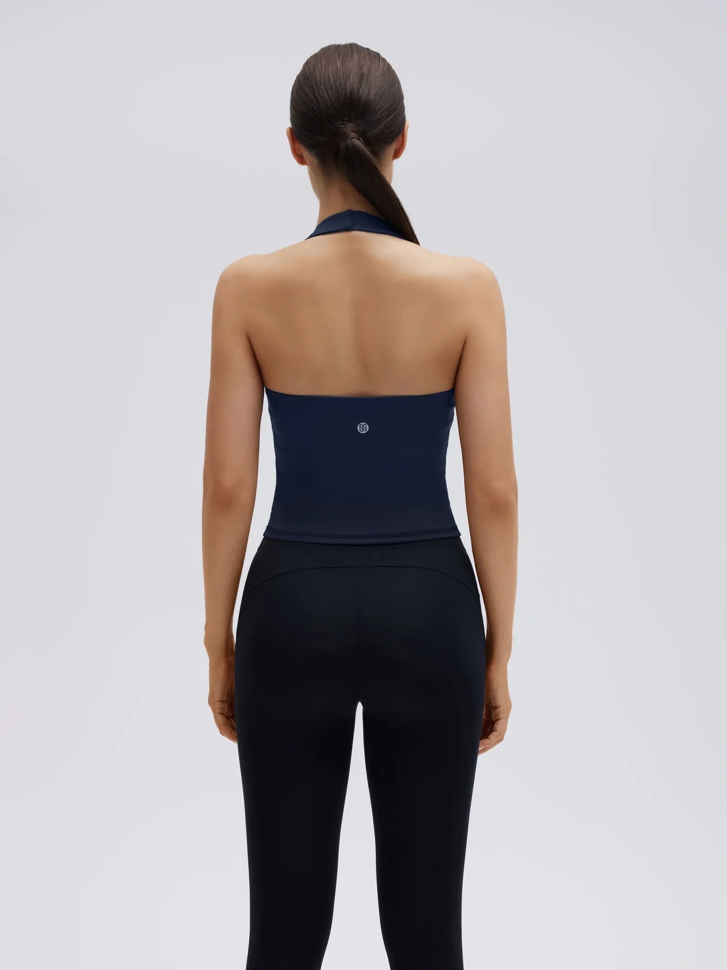 Padded Halter Backless Longline Workout Tank Tops-SUUKSESS-SUUKSESS