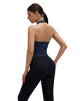 Padded Halter Backless Longline Workout Tank Tops-SUUKSESS-SUUKSESS