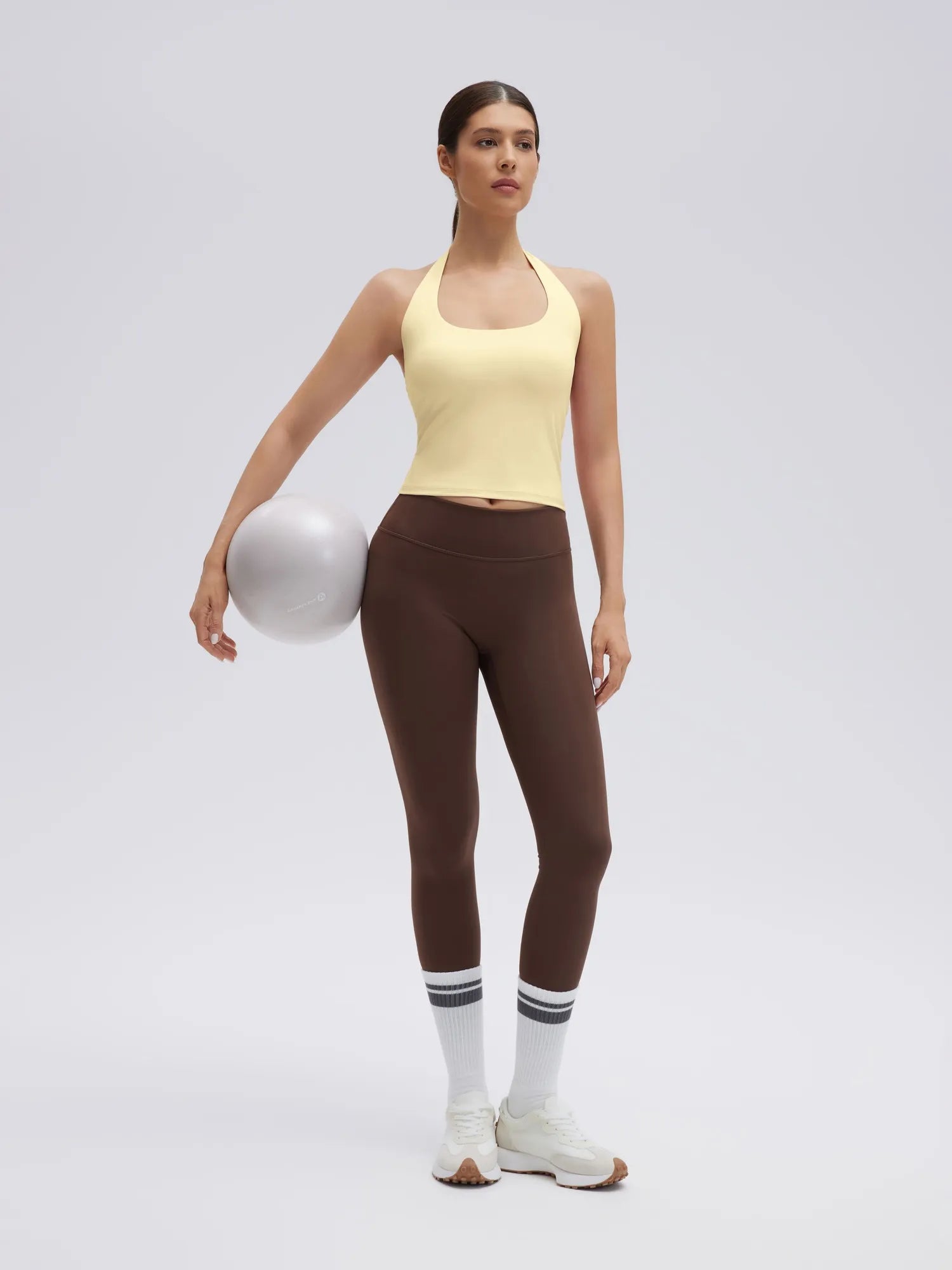 Padded Halter Backless Longline Workout Tank Tops-SUUKSESS-SUUKSESS