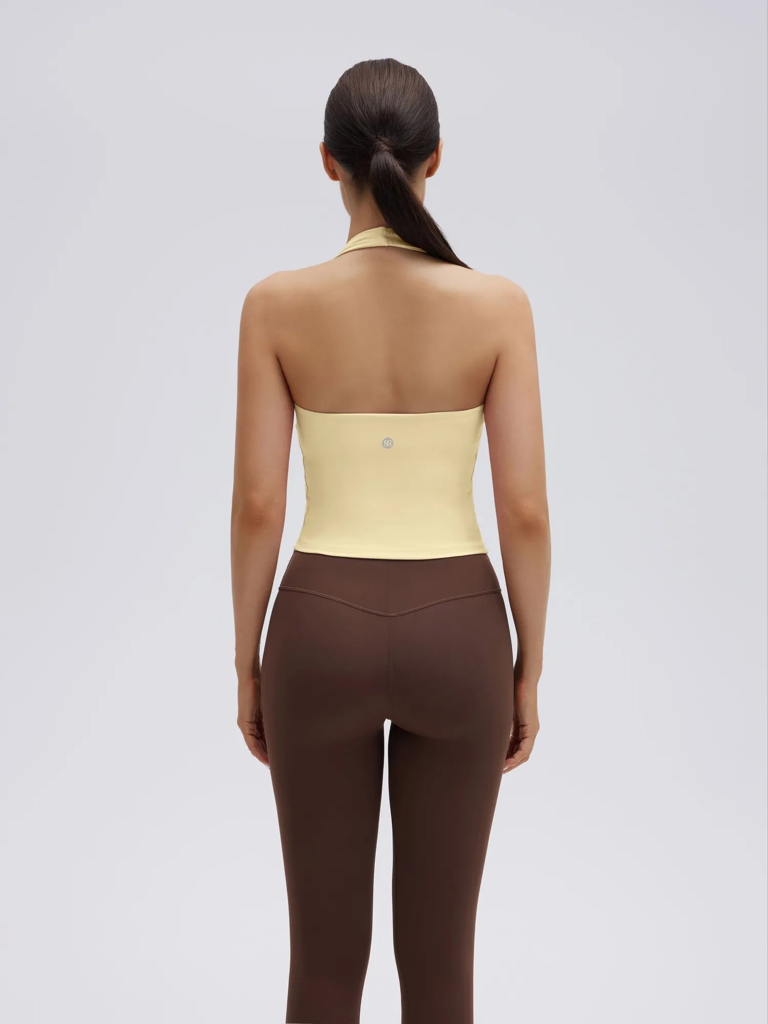 Padded Halter Backless Longline Workout Tank Tops-SUUKSESS-SUUKSESS