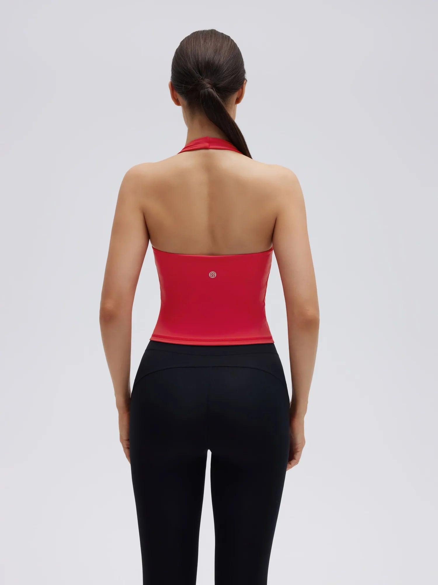 Padded Halter Backless Longline Workout Tank Tops-SUUKSESS-SUUKSESS