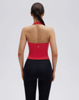 Padded Halter Backless Longline Workout Tank Tops-SUUKSESS-SUUKSESS