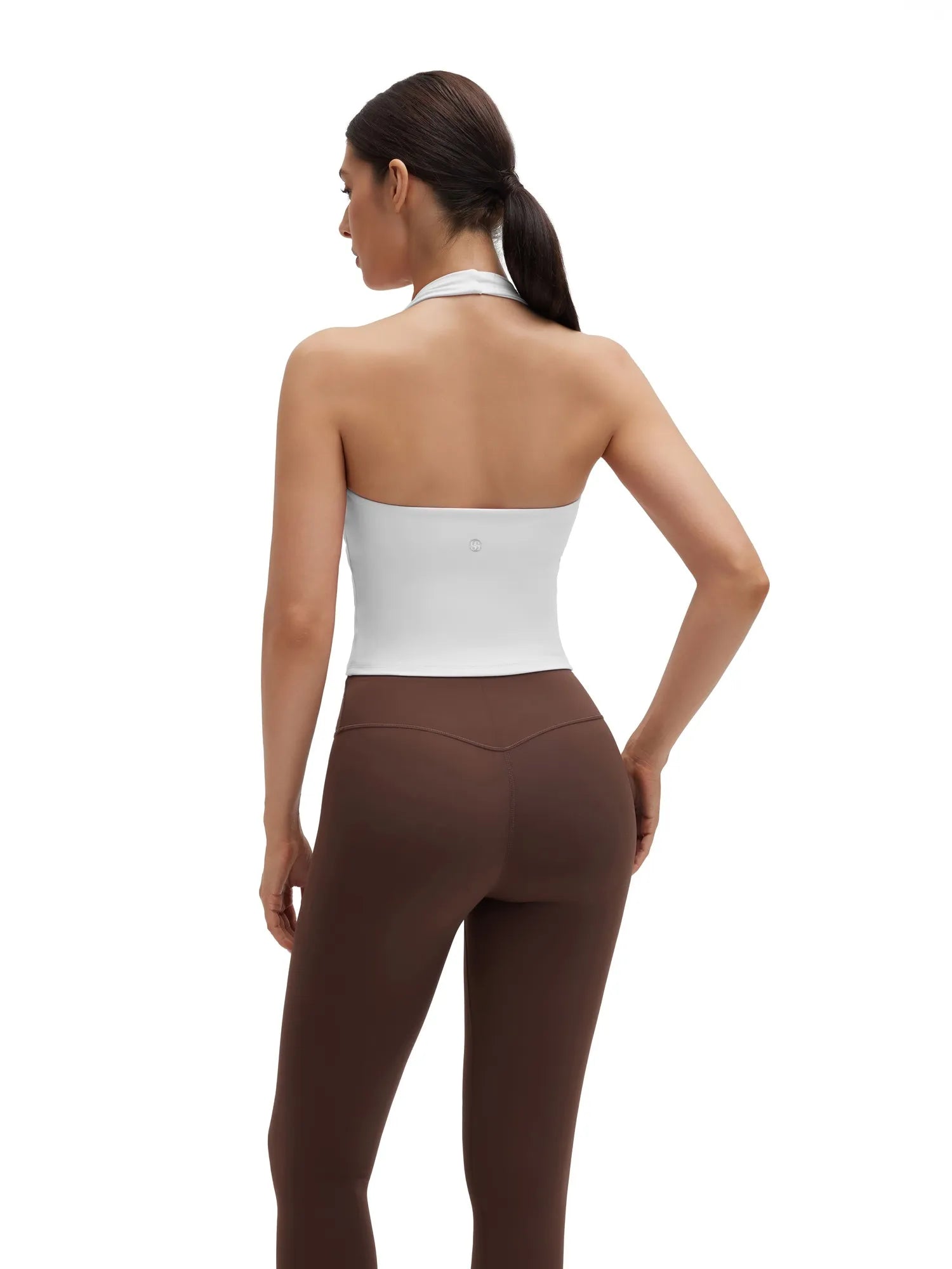 Padded Halter Backless Longline Workout Tank Tops-SUUKSESS-SUUKSESS
