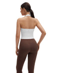Padded Halter Backless Longline Workout Tank Tops-SUUKSESS-SUUKSESS