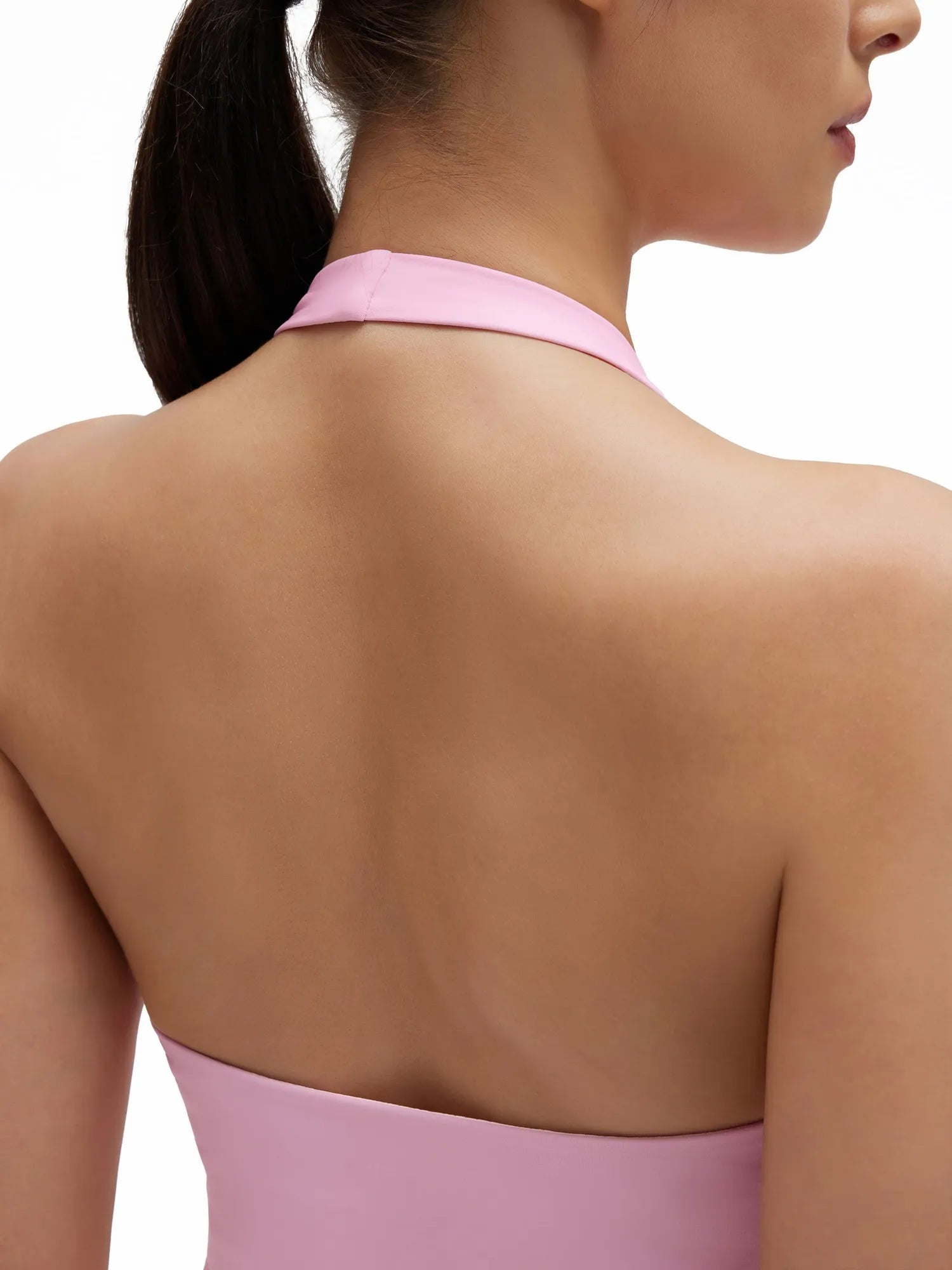 Halter Deep V Neck Wrap Workout Tank Tops-SUUKSESS-SUUKSESS