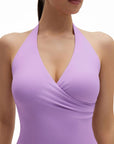 Halter Deep V Neck Wrap Workout Tank Tops-SUUKSESS-SUUKSESS