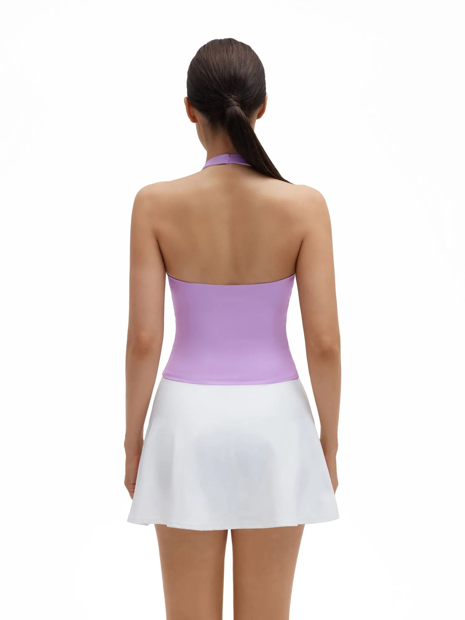 Halter Deep V Neck Wrap Workout Tank Tops-SUUKSESS-SUUKSESS