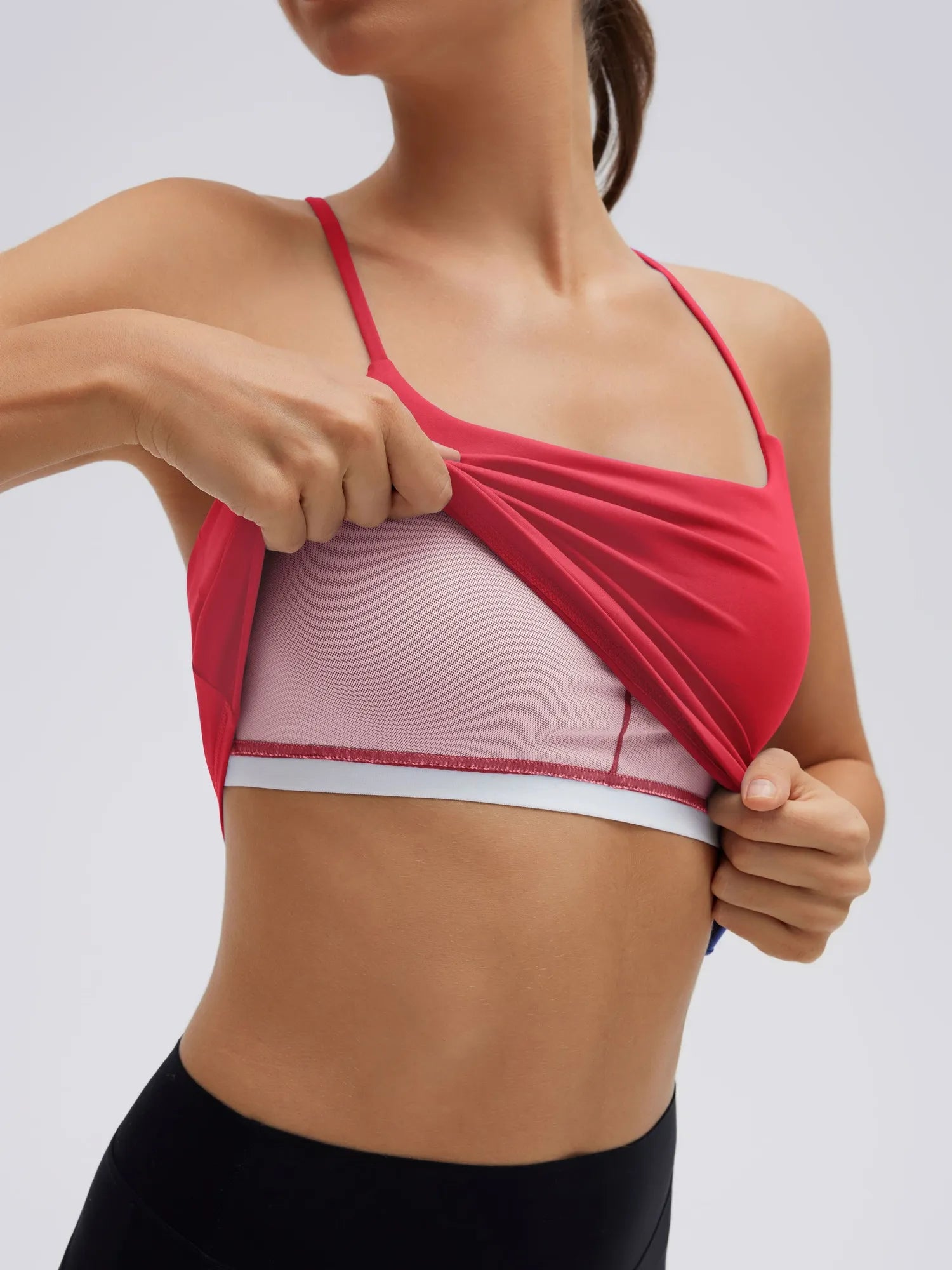 Longline Padded Open Back Spaghetti Strap Camisole Tops-SUUKSESS-SUUKSESS