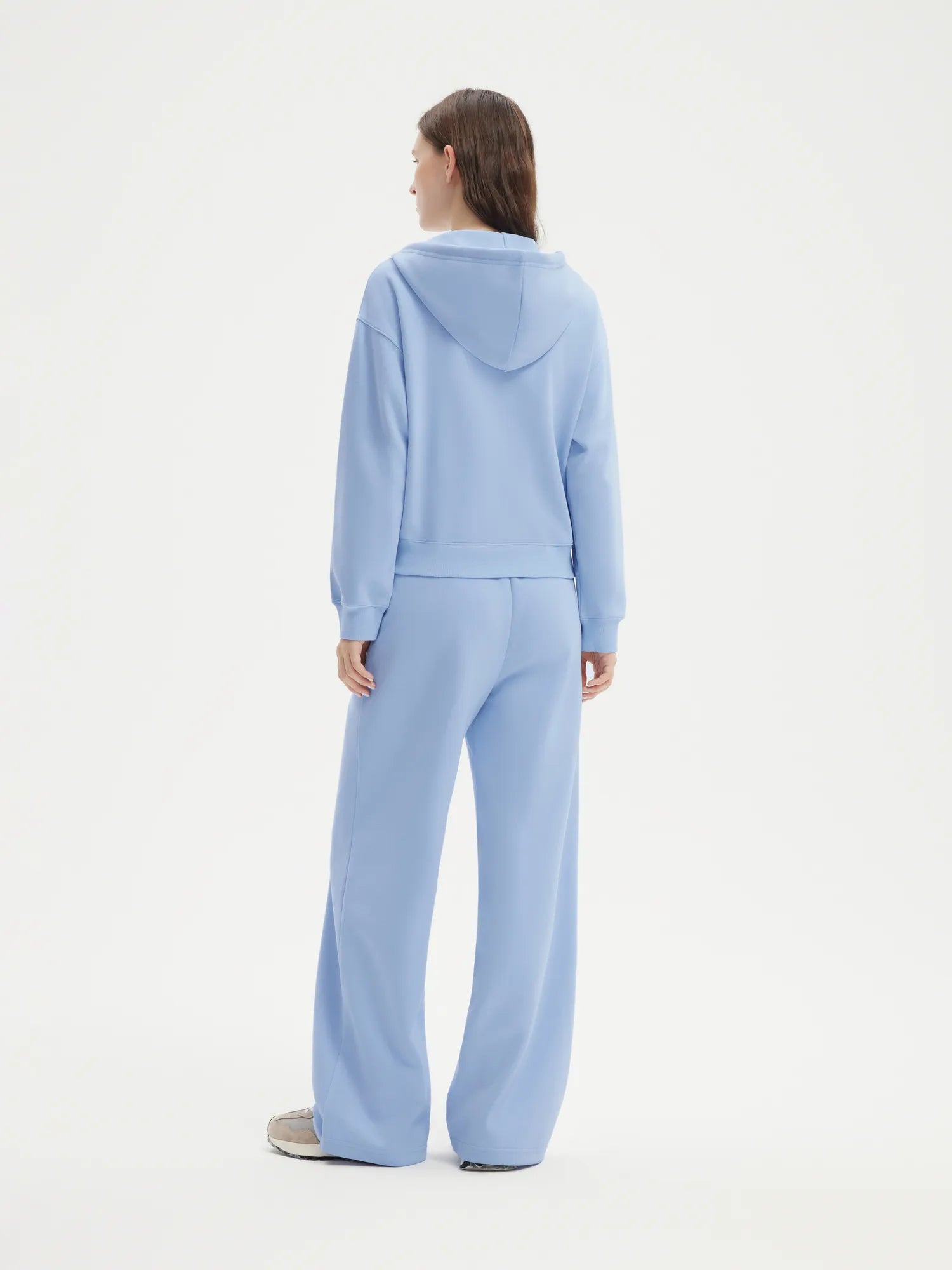 SUUKSESS Womens 2 Piece Outfits Zip Up Hoodie Sweatshirt Tracksuit Straight Wide Leg Sweatpant Lounge Matching Sets-SUUKSESS-SUUKSESS