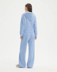 SUUKSESS Womens 2 Piece Outfits Zip Up Hoodie Sweatshirt Tracksuit Straight Wide Leg Sweatpant Lounge Matching Sets-SUUKSESS-SUUKSESS