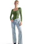 Buttery Soft Square Neck Bodysuit - Long Sleeve