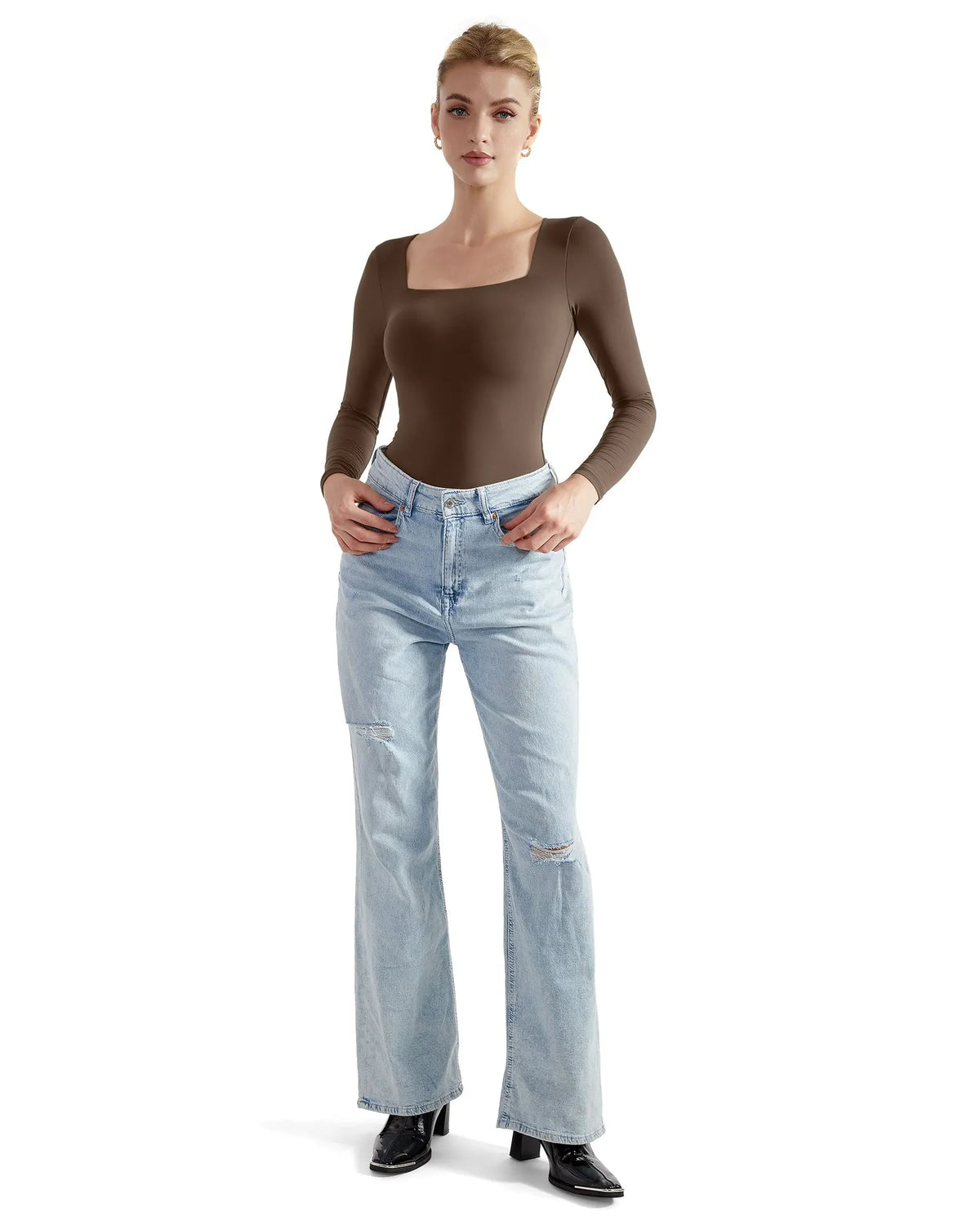 Buttery Soft Square Neck Bodysuit - Long Sleeve