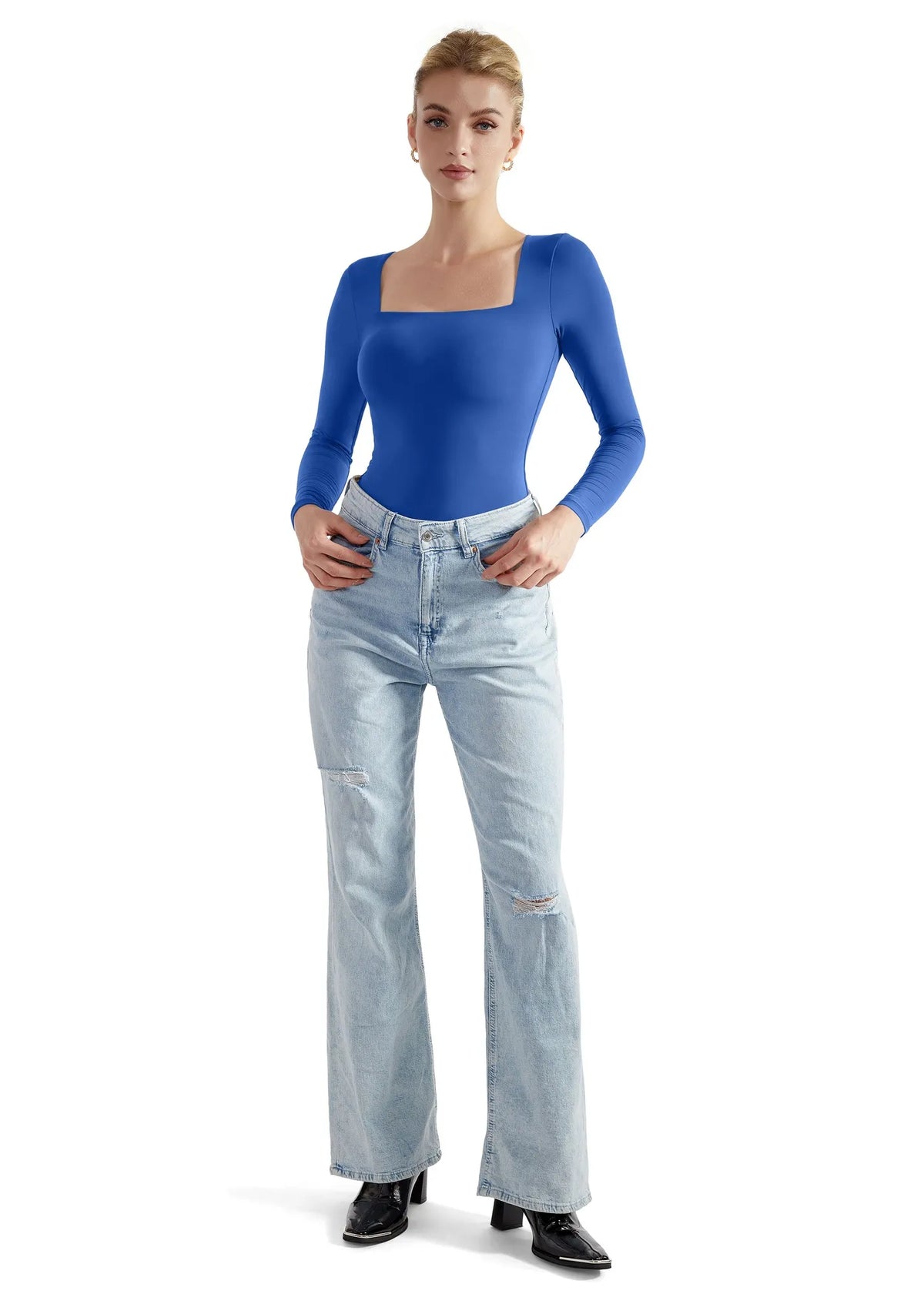 Buttery Soft Square Neck Bodysuit - Long Sleeve