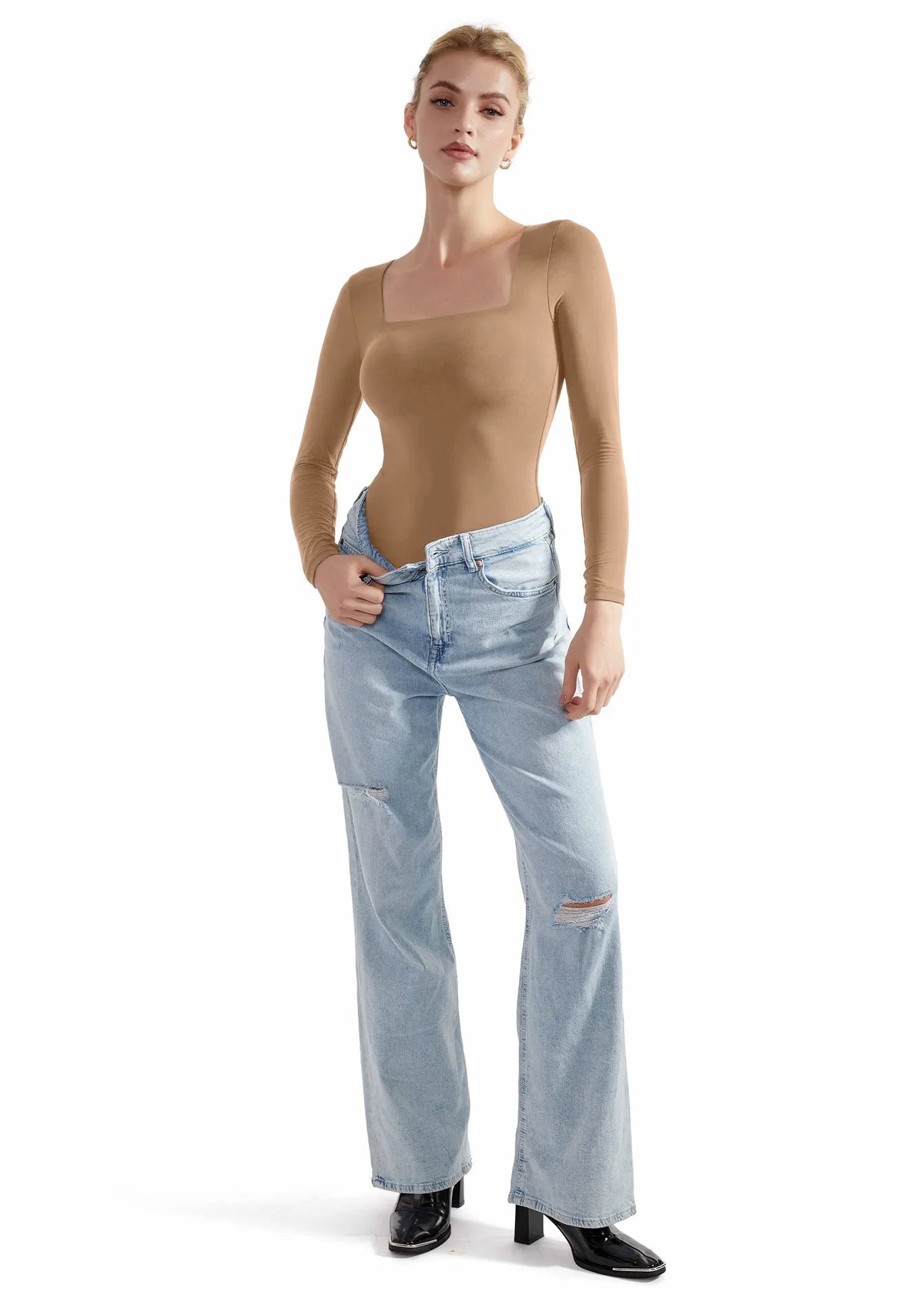 Buttery Soft Square Neck Bodysuit - Long Sleeve