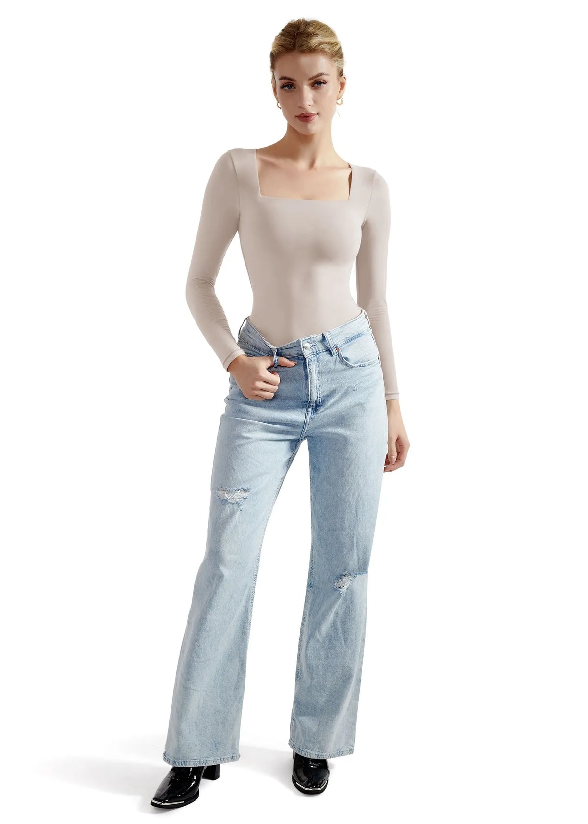 Buttery Soft Square Neck Bodysuit - Long Sleeve