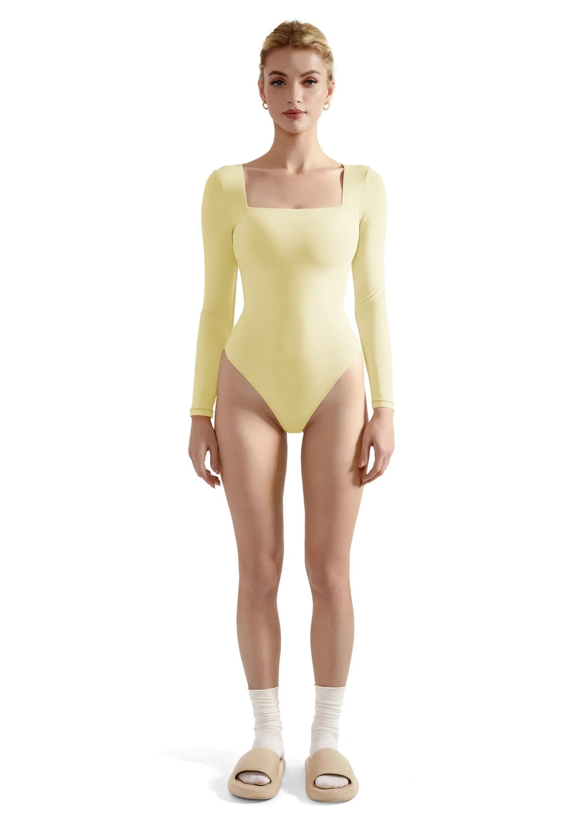 Buttery Soft Square Neck Bodysuit - Long Sleeve