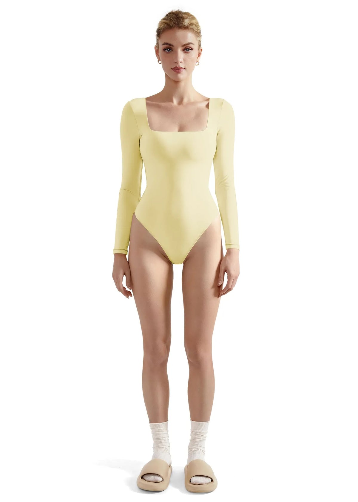 Buttery Soft Square Neck Bodysuit - Long Sleeve