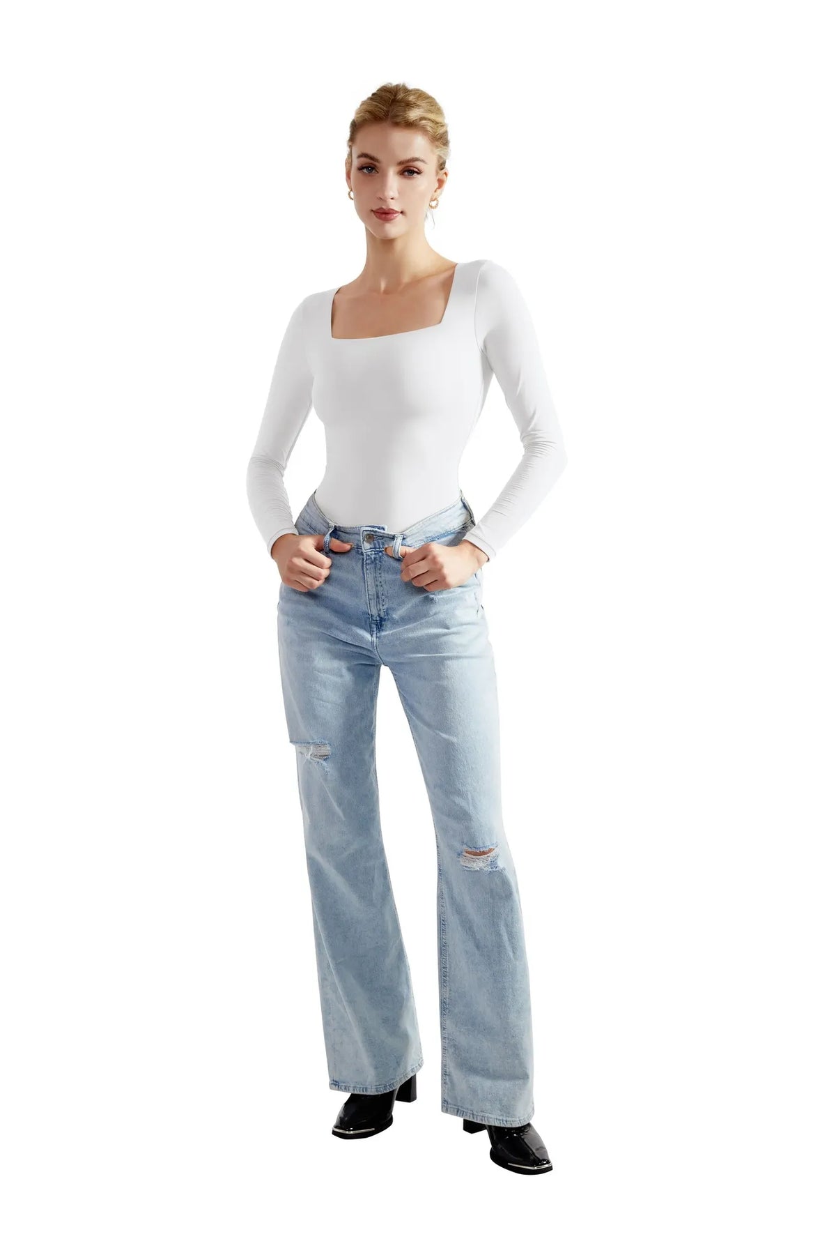 Buttery Soft Square Neck Bodysuit - Long Sleeve