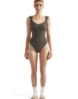 Buttery Soft Sweetheart V Neck Thong bodysuit-Clothing-SUUKSESS-Brown-XS-SUUKSESS