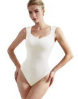 Buttery Soft Sweetheart V Neck Thong bodysuit-Clothing-SUUKSESS-SUUKSESS