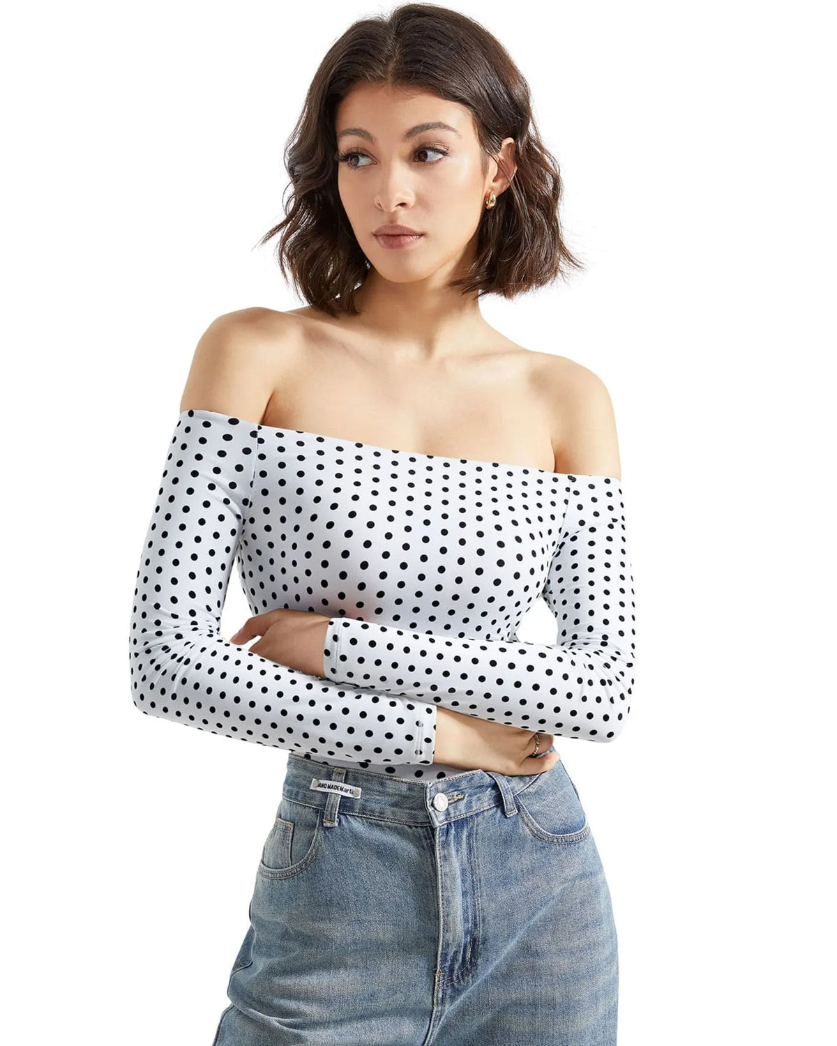 Buttery Soft Off Shoulder Bodysuit - Long Sleeve