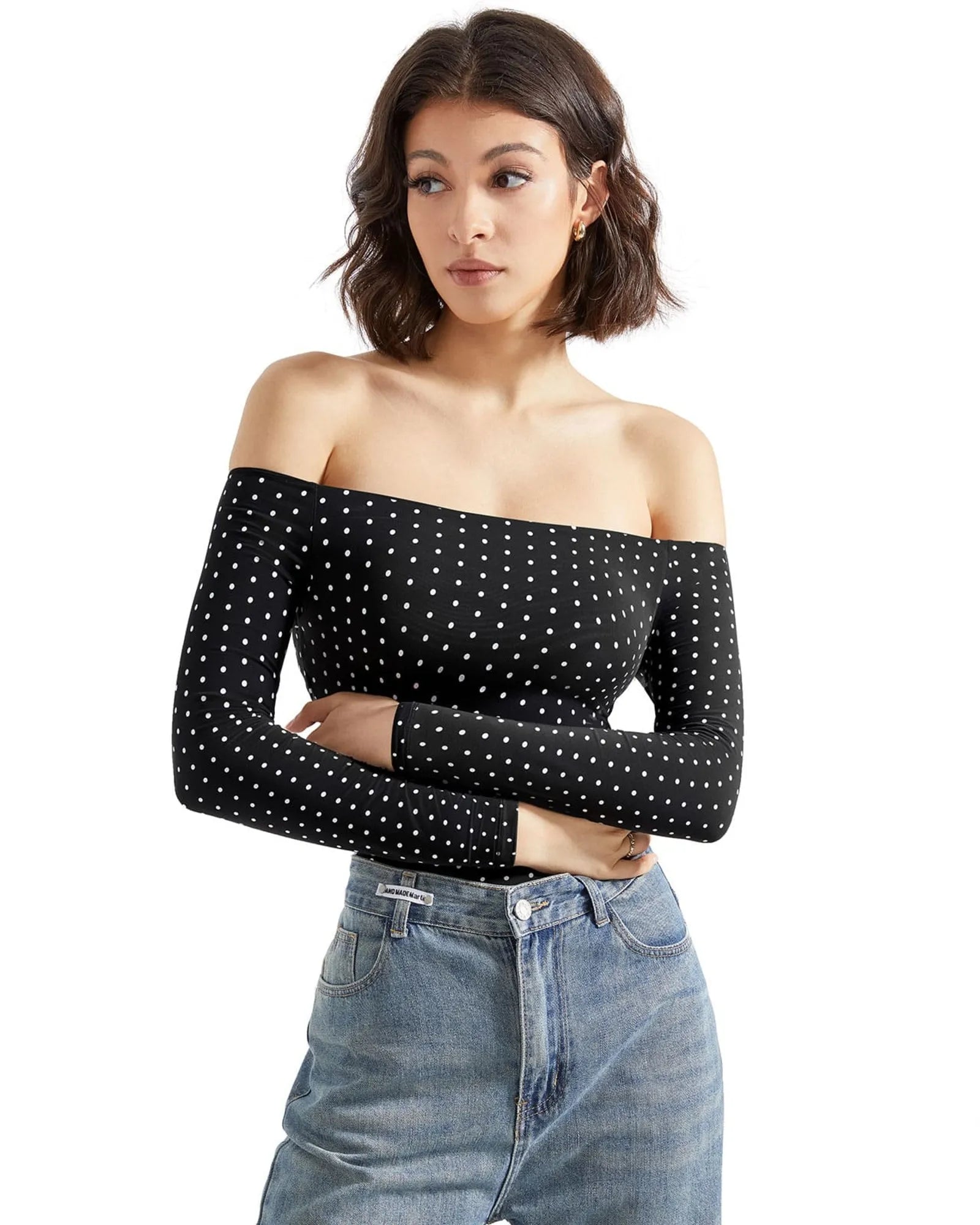 Buttery Soft Off Shoulder Bodysuit - Long Sleeve