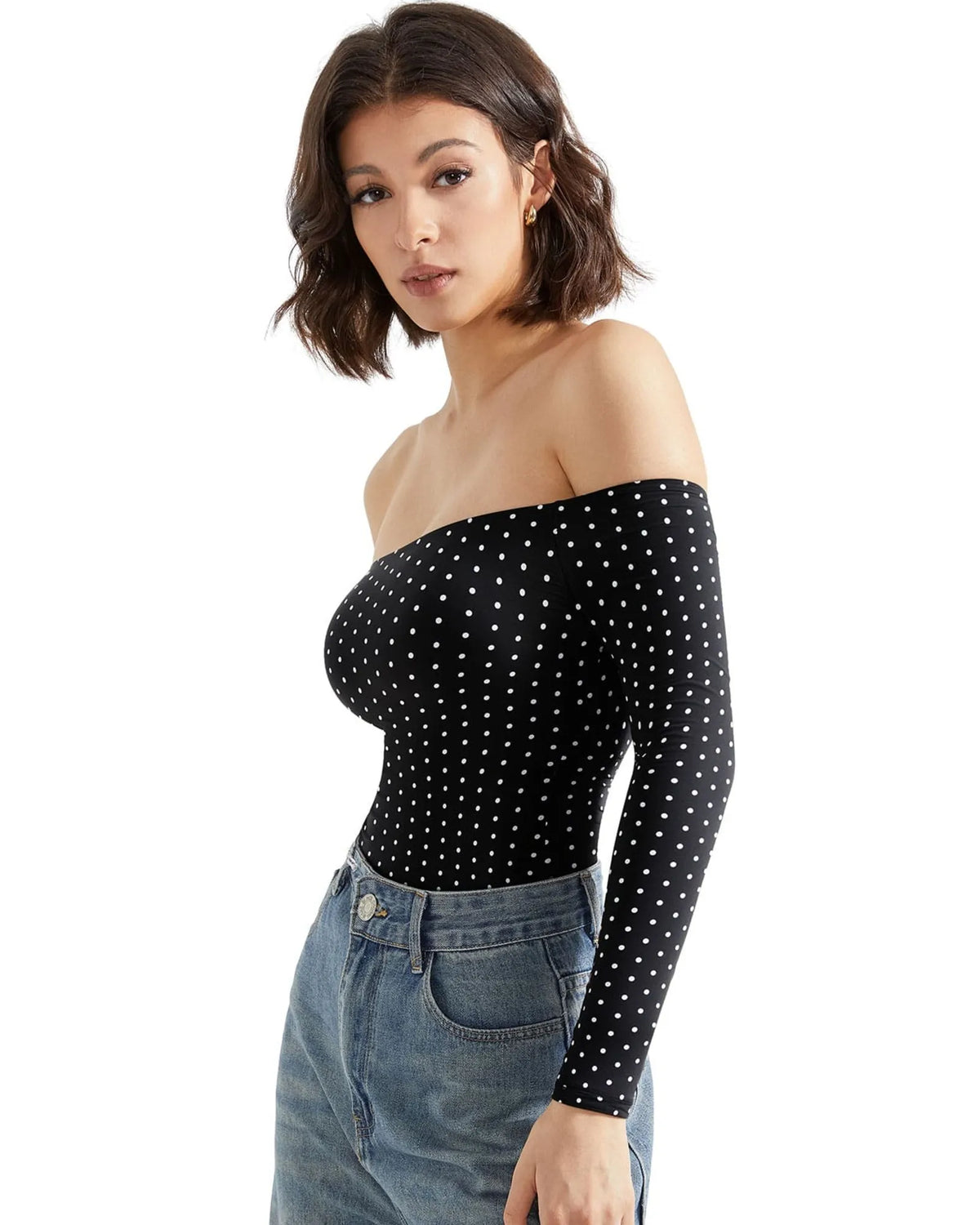Buttery Soft Off Shoulder Bodysuit - Long Sleeve