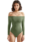 Buttery Soft Off Shoulder Bodysuit - Long Sleeve