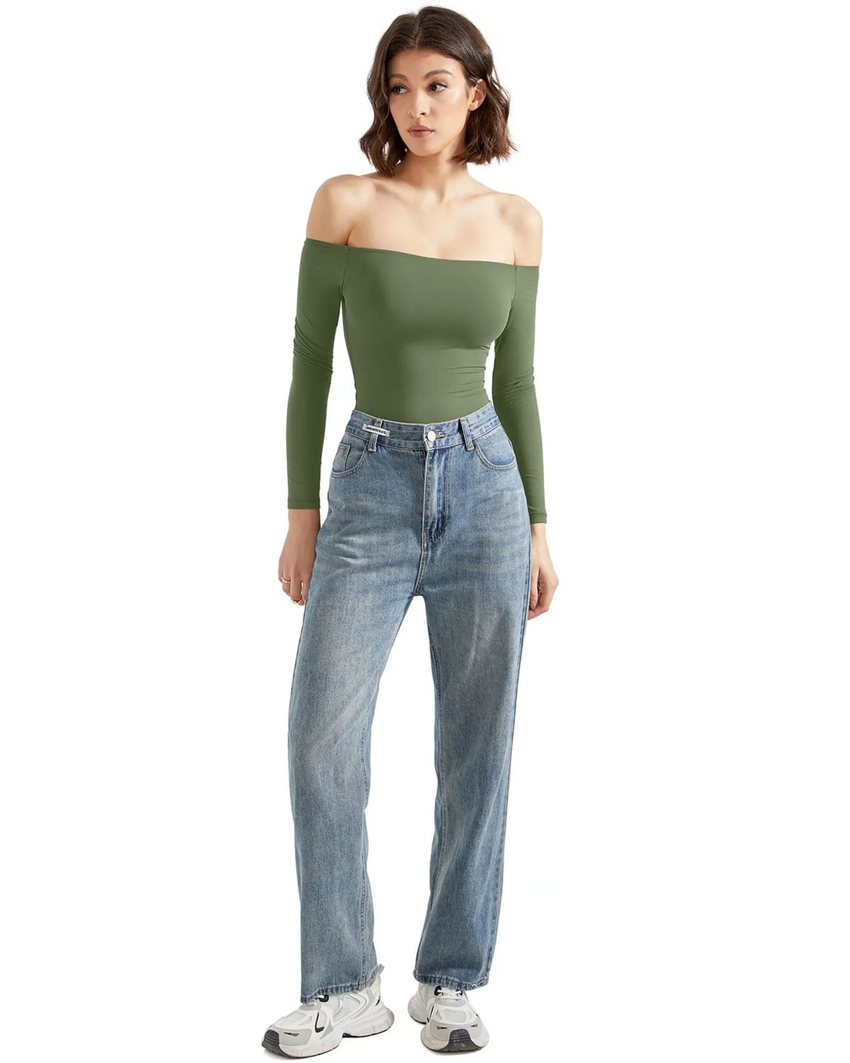 Buttery Soft Off Shoulder Bodysuit - Long Sleeve