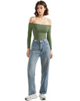 Buttery Soft Off Shoulder Bodysuit - Long Sleeve