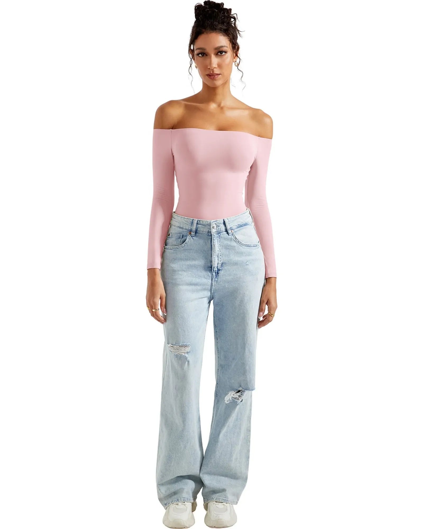 Buttery Soft Off Shoulder Bodysuit - Long Sleeve