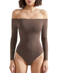 Buttery Soft Off Shoulder Bodysuit - Long Sleeve